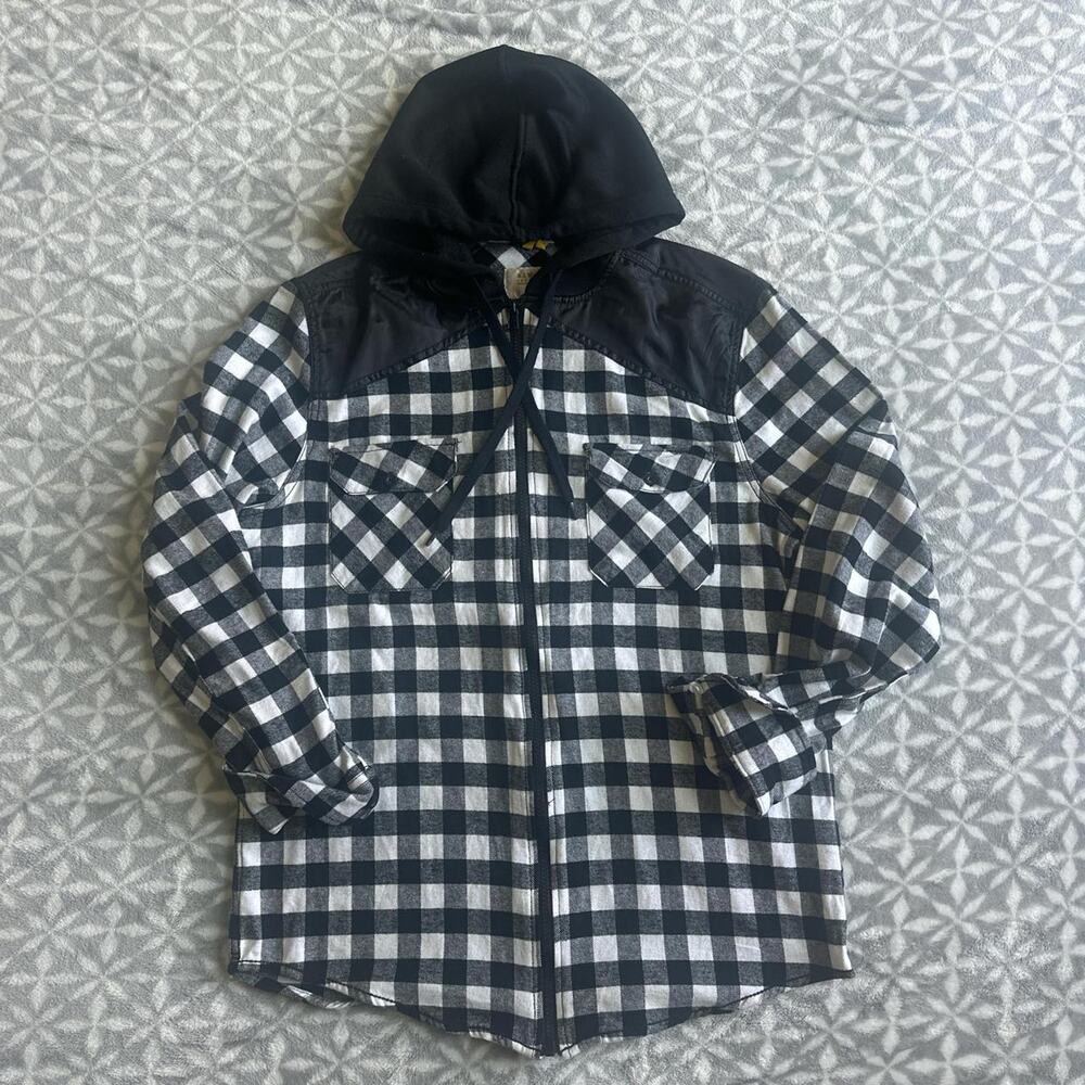 Black and white gingham check